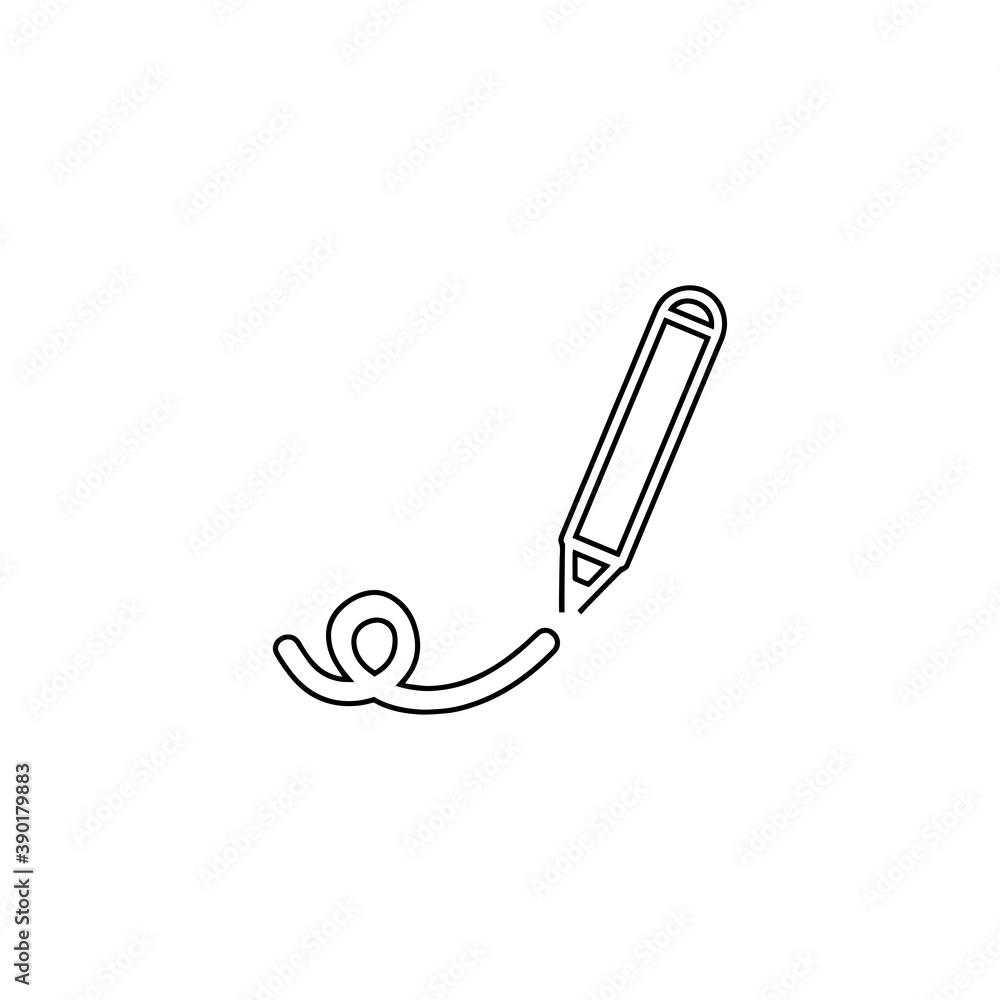 Sketch pencil icon. Drawing symbol. Edit button. Logo design element Sketch pencil icon. Drawing symbol. Edit button. Logo design element