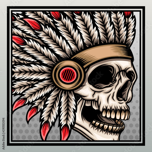 American indian skull