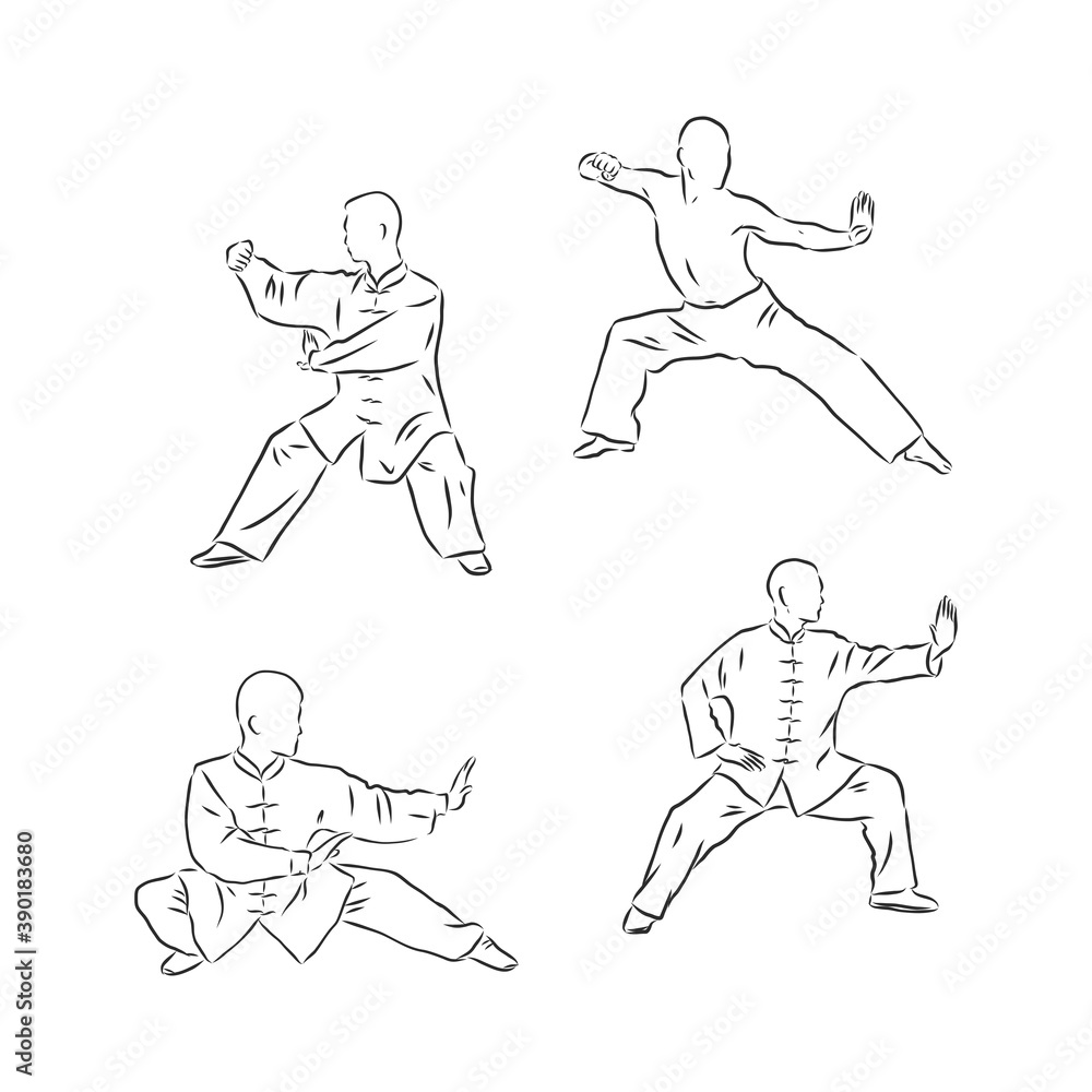 Download Kung Fu Pose Fighter Royalty-Free Stock Illustration Image -  Pixabay