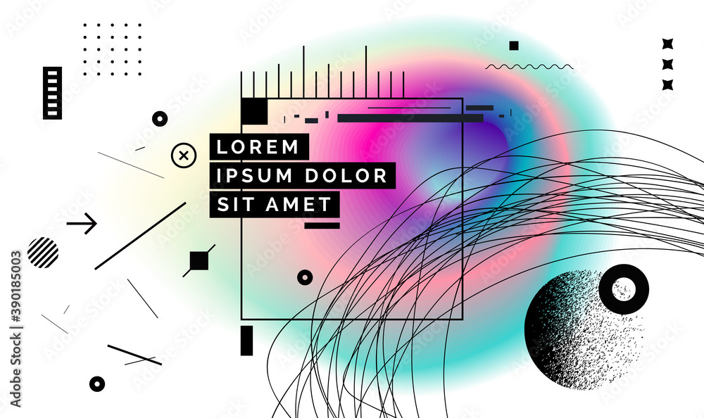 Obraz premium Modern abstract cover, minimal cover design. Colorful geometric background, vector illustration.