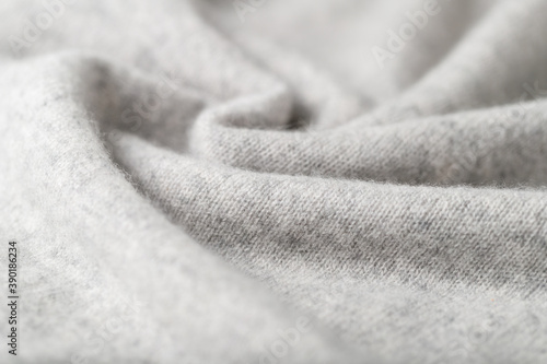 Light grey luxury pure cashmere texture as  background photo