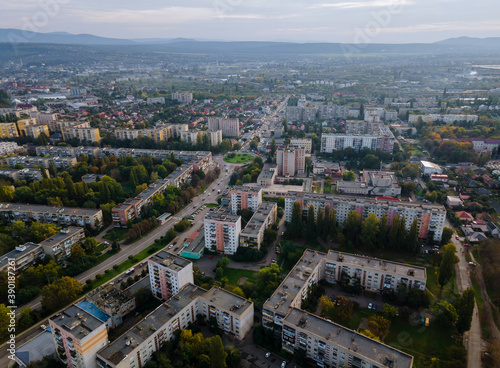 Panorama view of the roof city Uzhgorod  Transcarpathia  Ukraine