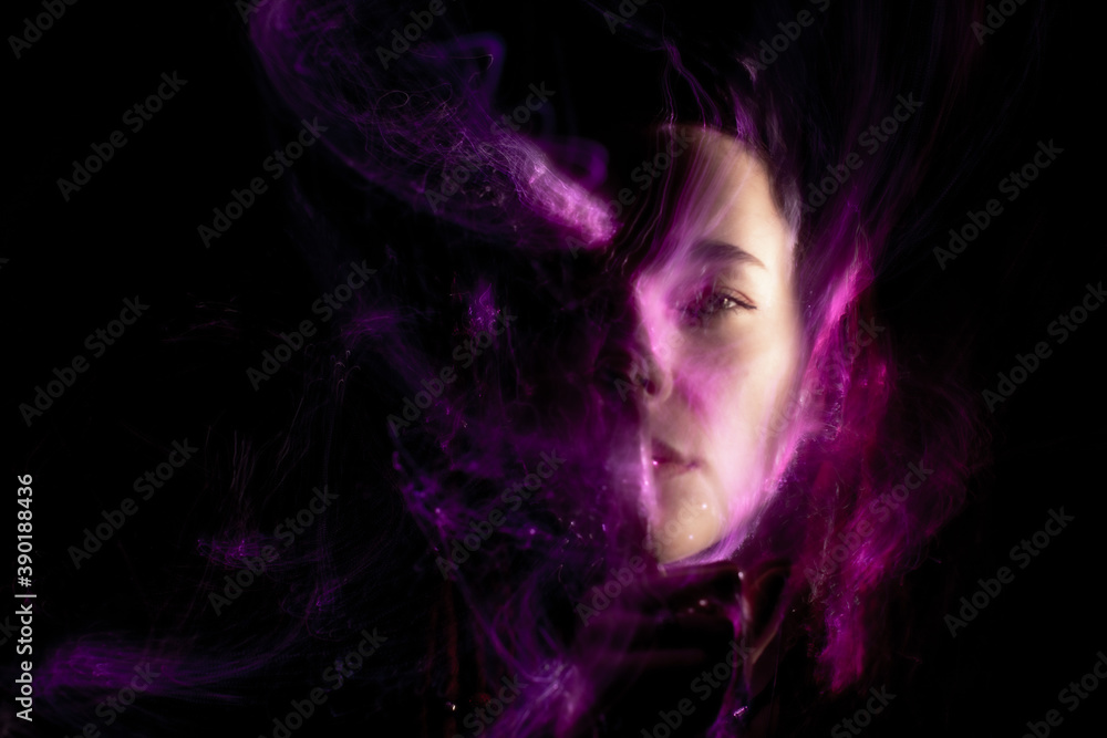 lightpainting portrait, new art direction, , light drawing at long exposure lightpainting portrait, new art direction, , light drawing at long exposure