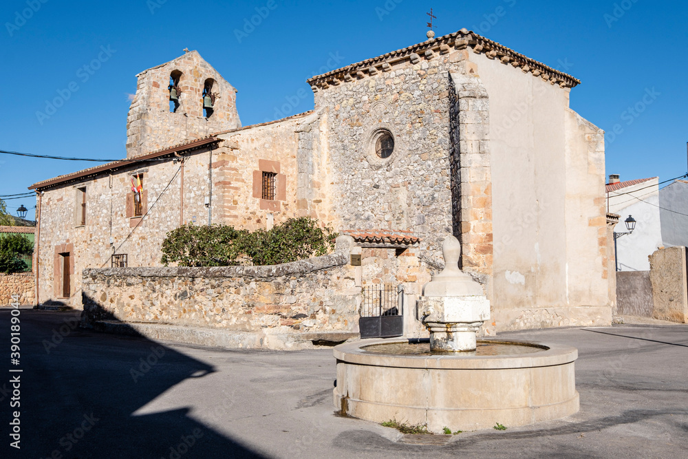 Church of Santa Catalina, XII-XIII centuries, Riofrío del Llano, Guadalajara, Spain