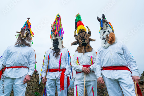 Zamarrones, Antruido Carnival, Piasca, Liébana Valley, Cantabria, Spain, Europe photo