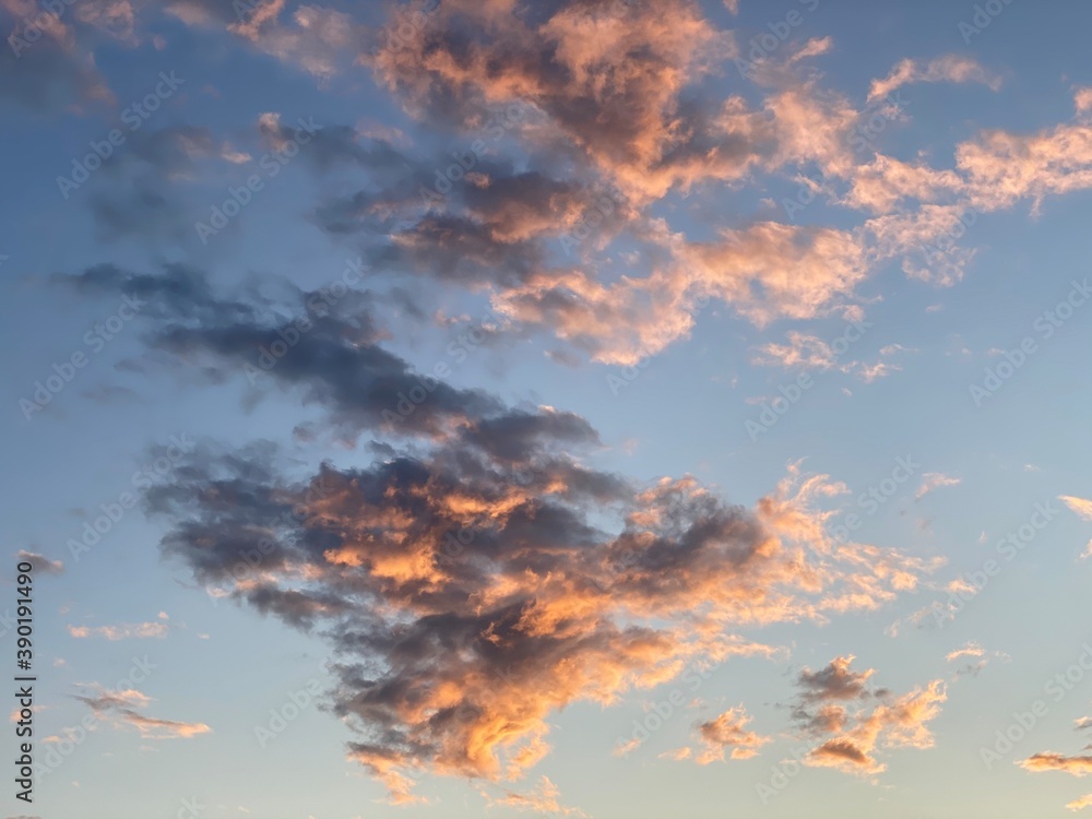 Fototapeta premium red sky and clouds