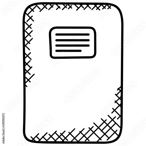 
Address book app icon doodle 
