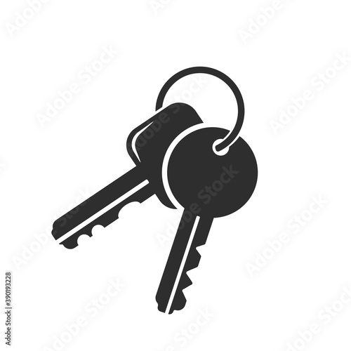 Keys Icon - Black Icon Illustration Art