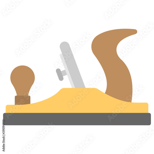 
Wood grater, smoothing plane flat vector
