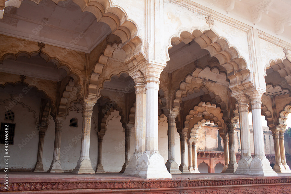 Diwan-i-Am, Hall of Public Audience in Red Fort of Agra, Uttar Prades, India