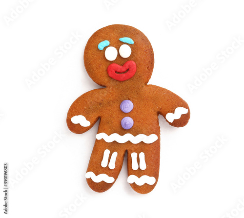 gingerbread man on white background