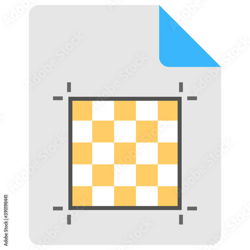 
Flat icon design of graphic interchange format
