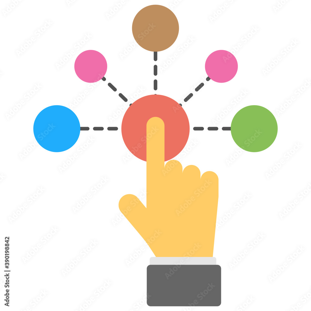 A hand touching connections, user interaction
A hand touching connections, user interaction