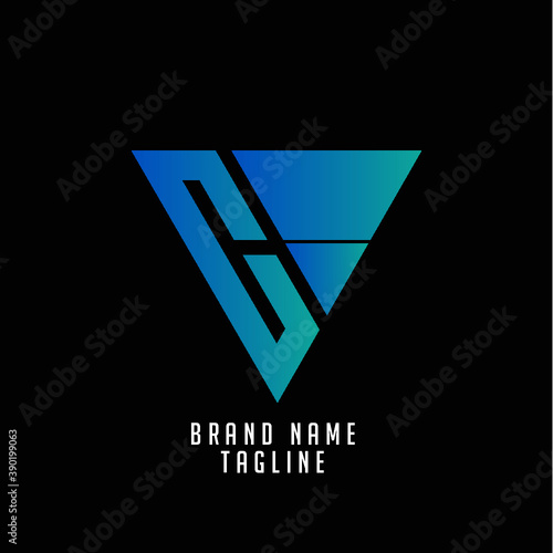 CH initials logo, name initials logo, company initials logo, person initials logo