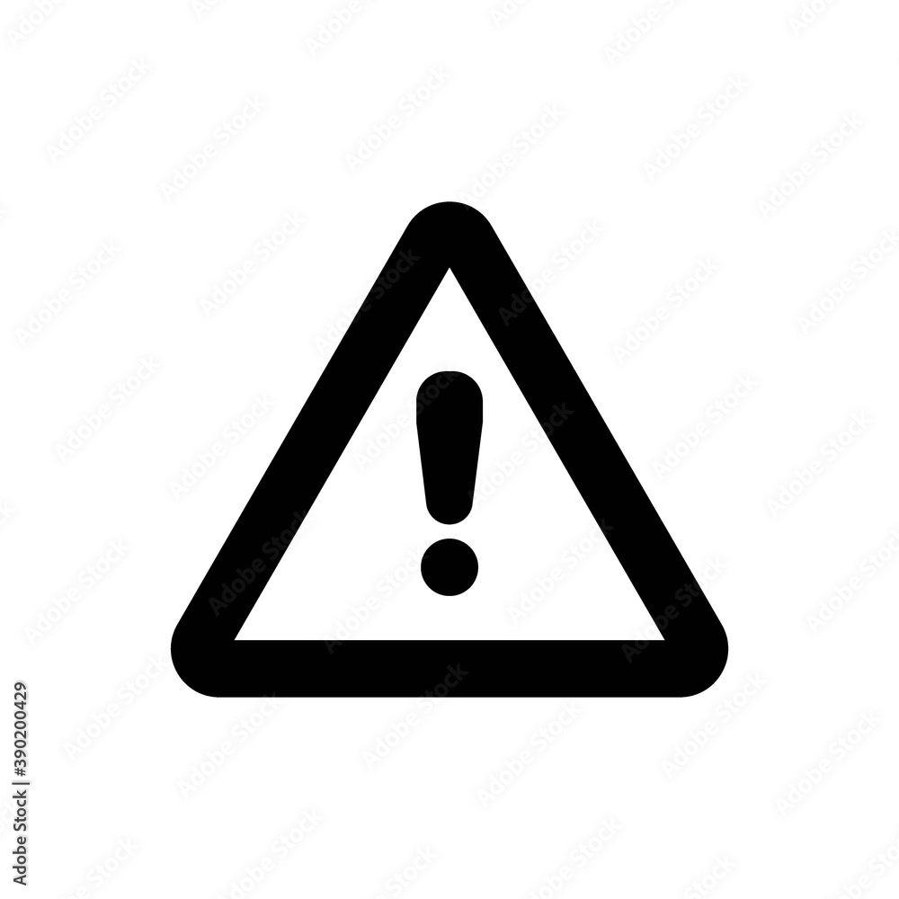 Attention warning icon Attention warning icon