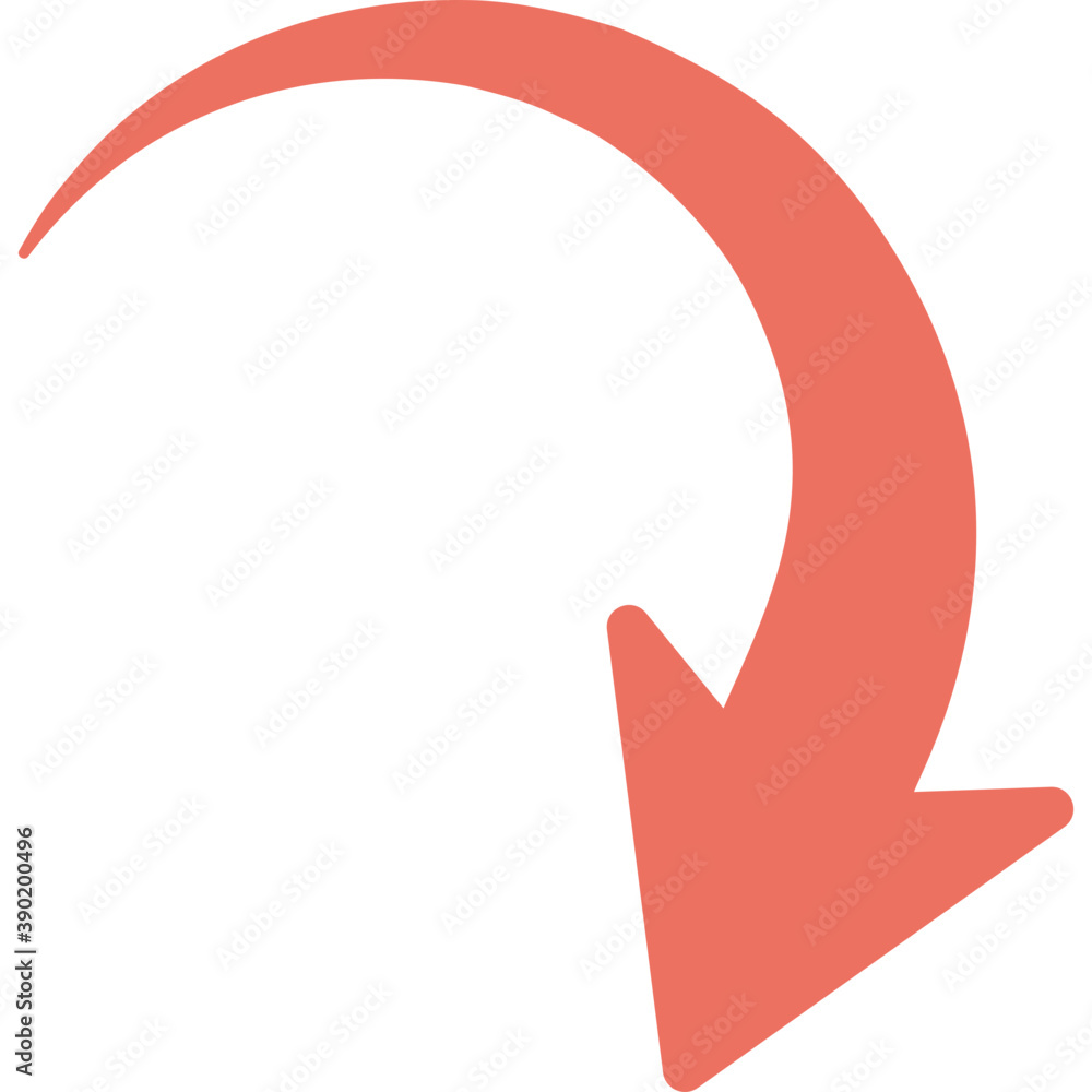 An indicator arrow showing down right direction
An indicator arrow showing down right direction