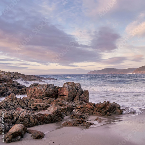 Waves Crashing Against the Rocks. Muxia, Costa da Morte, Galicia, Spain. © ARCam