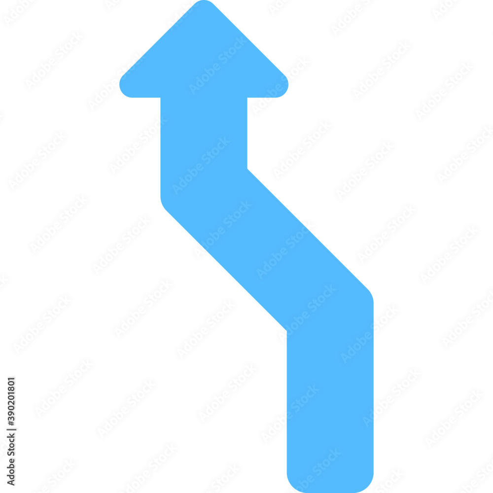A curved arrow showing upward indication or direction
A curved arrow showing upward indication or direction