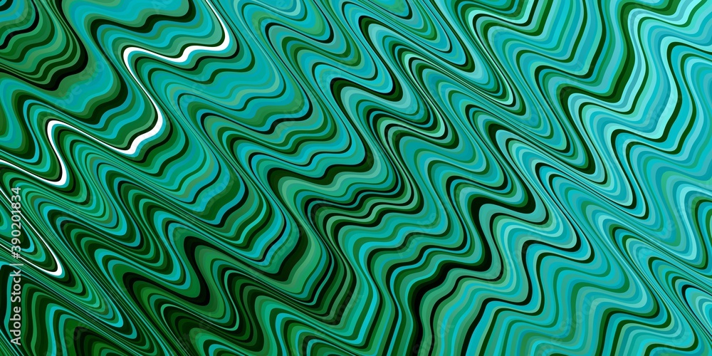 Light Blue, Green vector pattern with wry lines.