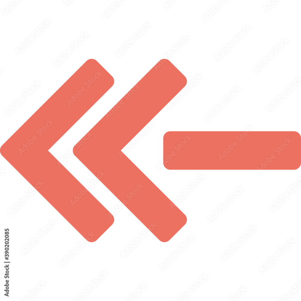 An arrow pointing left, flat icon design
An arrow pointing left, flat icon design
