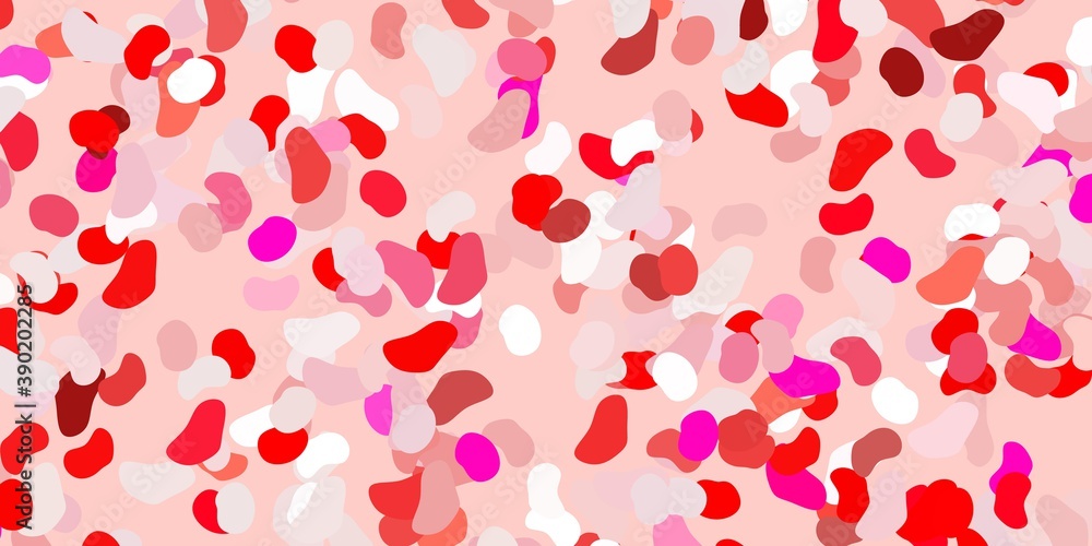 Light red vector backdrop with chaotic shapes. Light red vector backdrop with chaotic shapes.