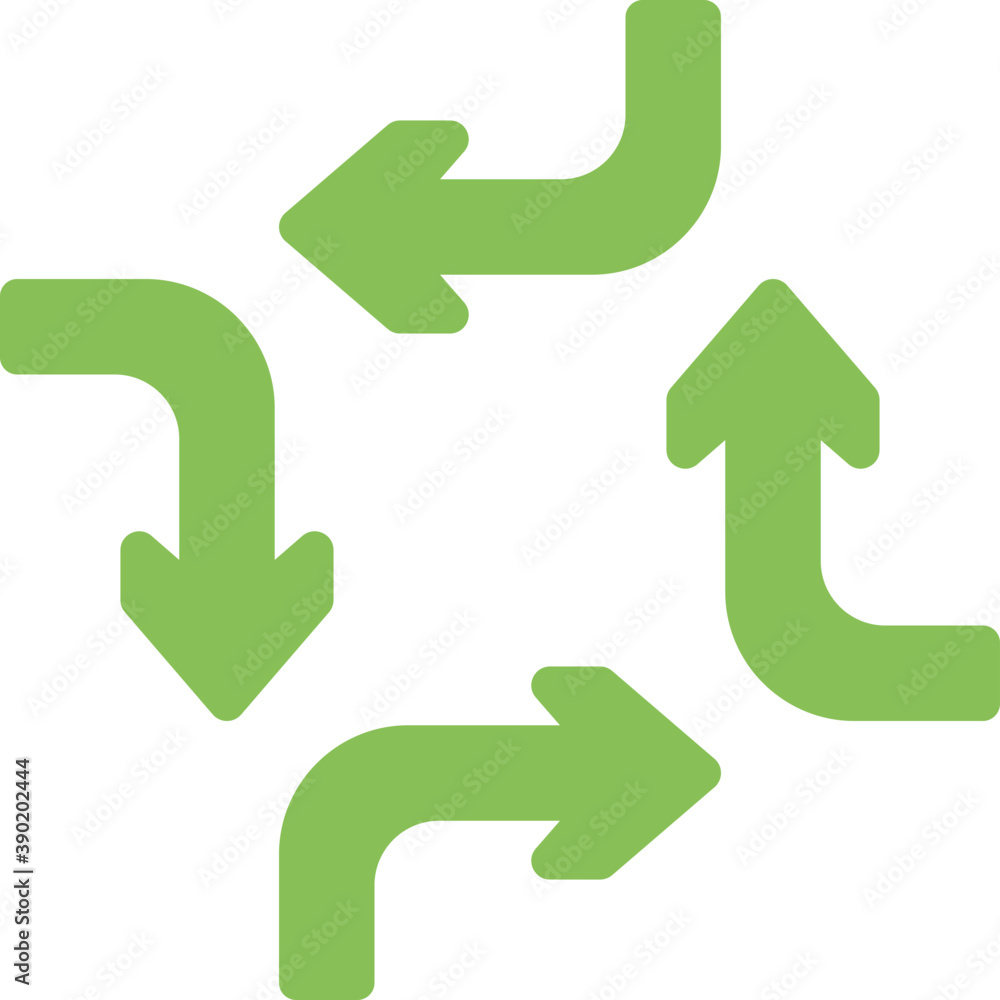 Four arrows with double arrowheads pointing to center
Four arrows with double arrowheads pointing to center