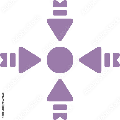 
Four arrows group indicating, full screen sign 
