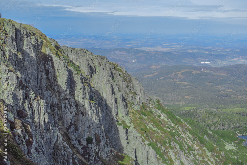 Fototapeta premium landscape in the mountains rock