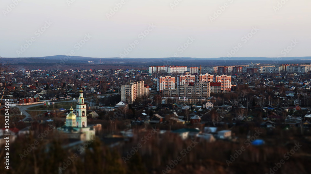 view of the russian city