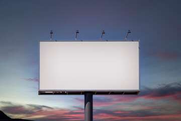 Blank billboard mock up