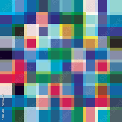Abstract background with colored tiles
