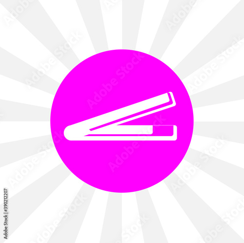straightening forceps isolated simple solid vector icon