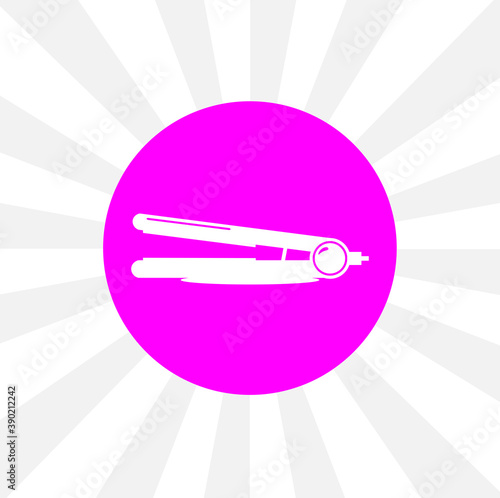 straightening forceps isolated simple solid vector icon