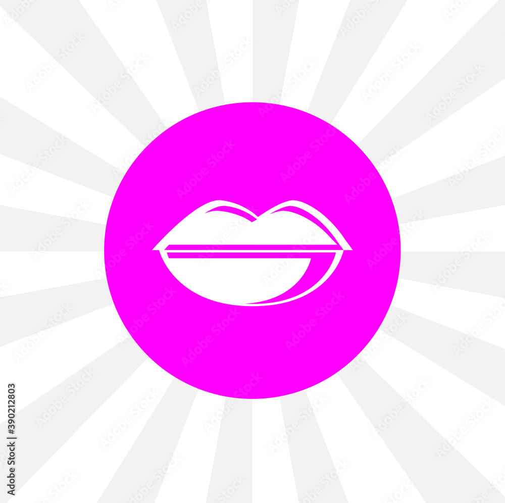 kiss icon. Lips isolated simple solid vector icon kiss icon. Lips isolated simple solid vector icon