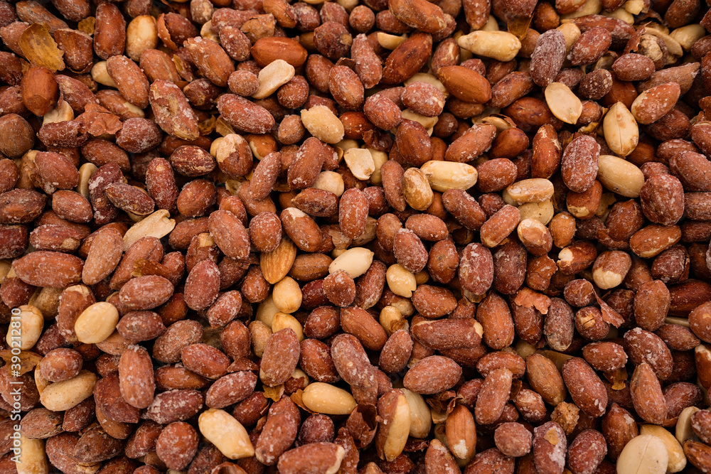 Peanuts as an abstract background texture Peanuts as an abstract background texture