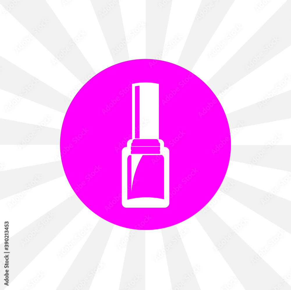 nail polish isolated simple solid vector icon nail polish isolated simple solid vector icon