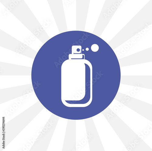 Spray isolated simple solid vector icon
