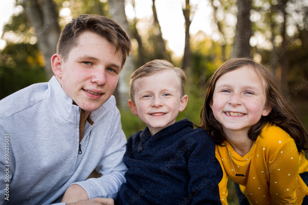 Three Happy Siblings Three Happy Siblings