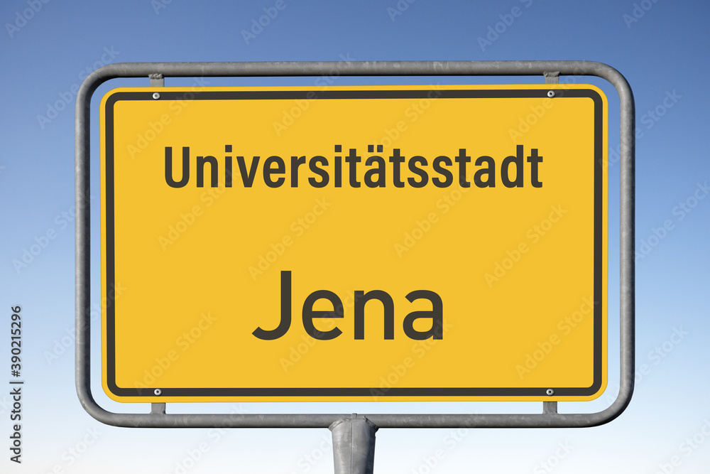 Universitätsstadt, Jena, Ortstafel, (Symbolbild) Universitätsstadt, Jena, Ortstafel, (Symbolbild)