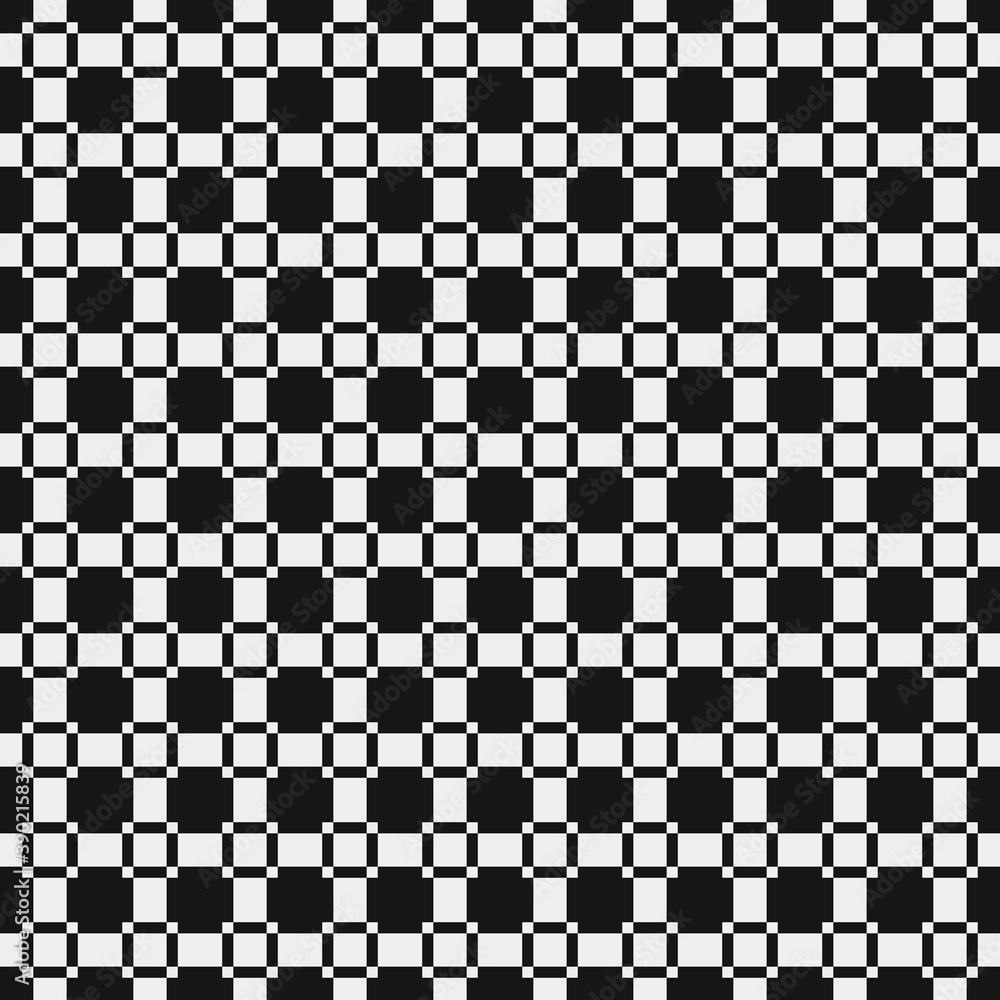 Fototapeta premium Abstract Cross Pattern Dots Logo generative computational art illustration