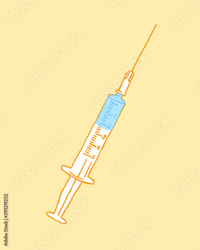 Illustration of a vaccine
