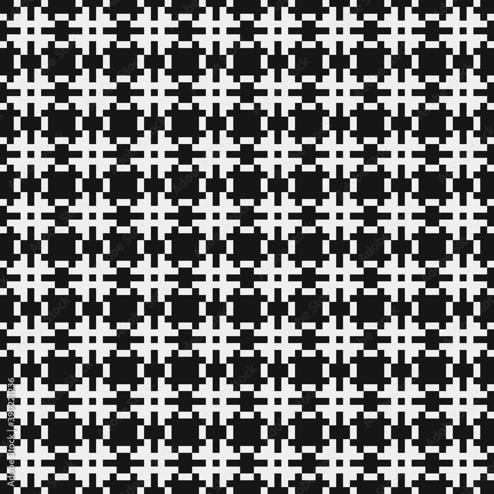 Fototapeta premium Abstract Cross Pattern Dots Logo generative computational art illustration