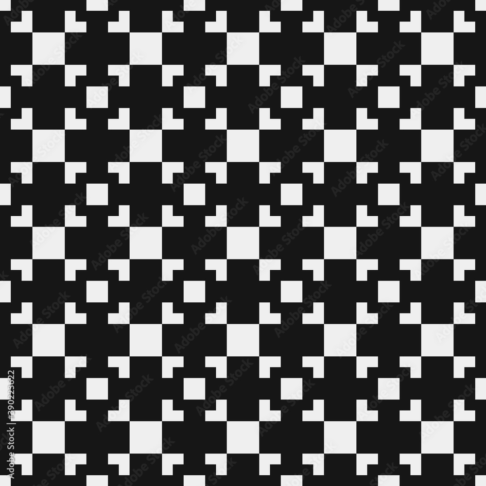 Fototapeta premium Abstract Cross Pattern Dots Logo generative computational art illustration