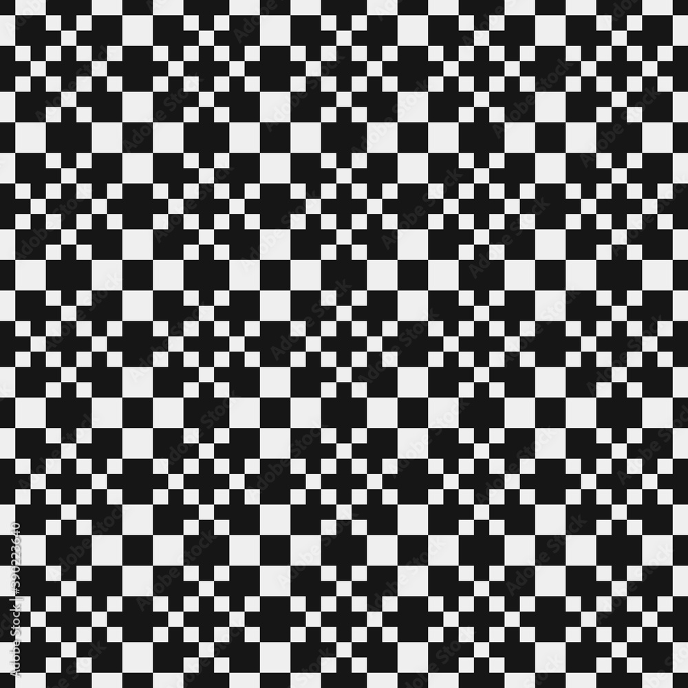 Fototapeta premium Abstract Cross Pattern Dots Logo generative computational art illustration