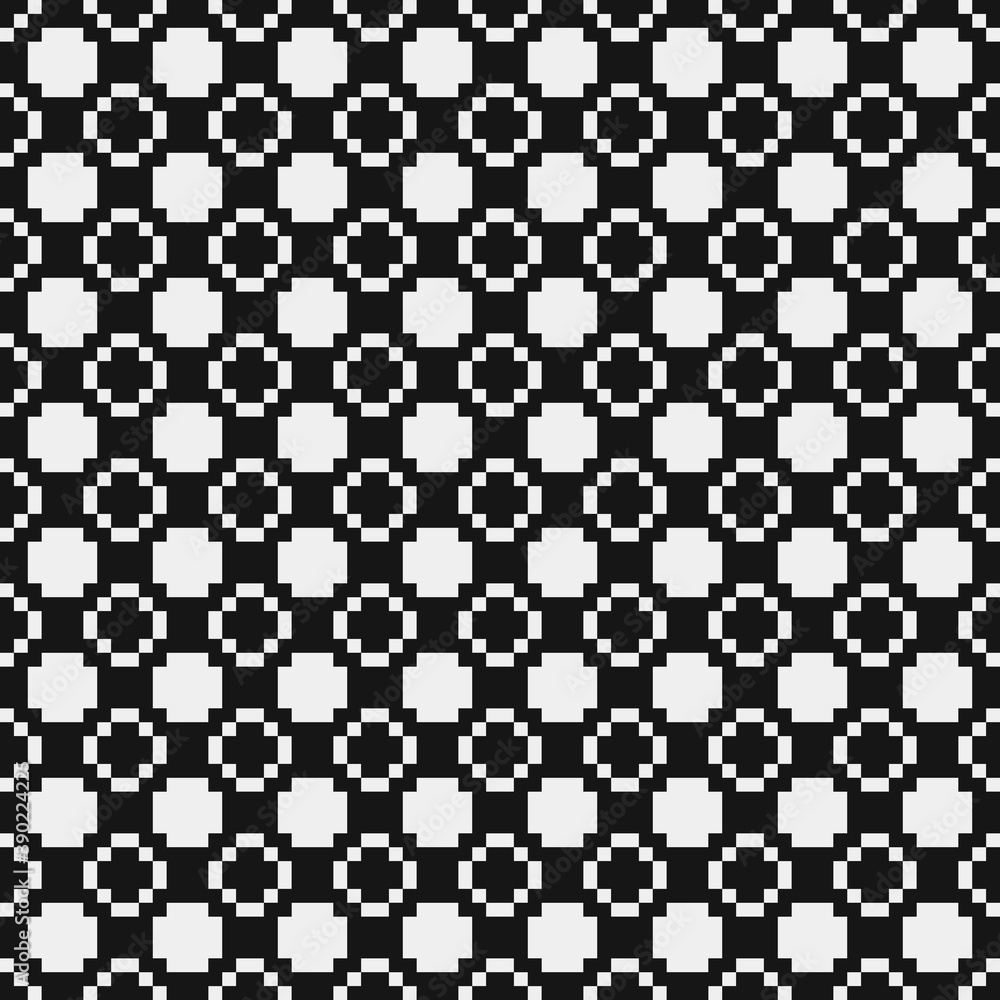 Fototapeta premium Abstract Cross Pattern Dots Logo generative computational art illustration