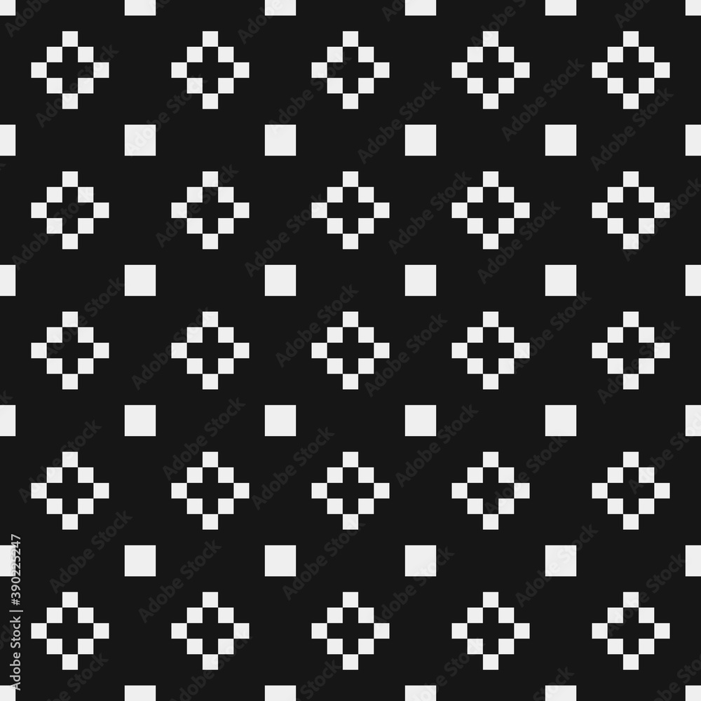 Naklejka premium Abstract Cross Pattern Dots Logo generative computational art illustration