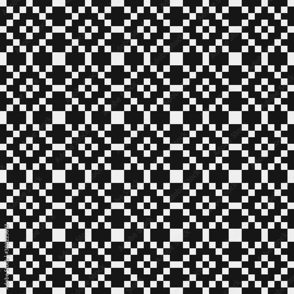 Fototapeta premium Abstract Cross Pattern Dots Logo generative computational art illustration