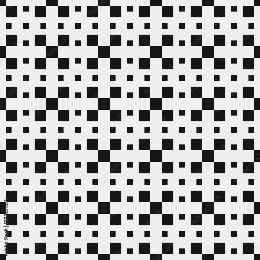 Fototapeta premium Abstract Cross Pattern Dots Logo generative computational art illustration