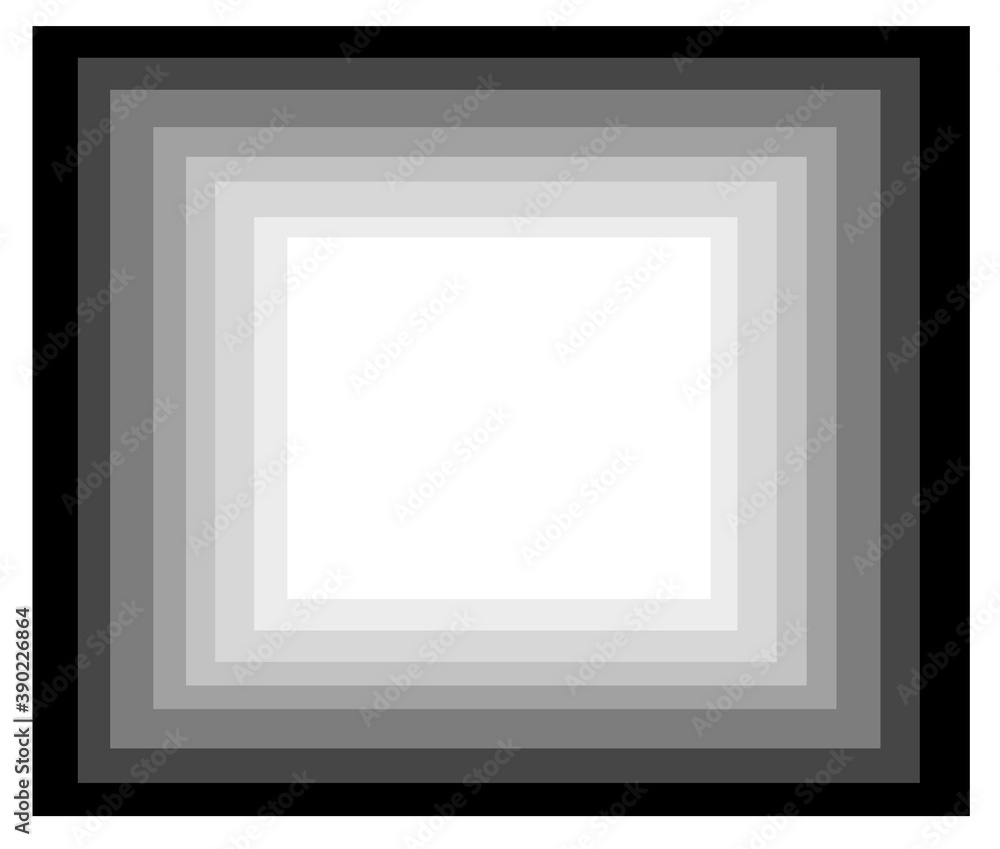 Drawing geometric square on the white background Drawing geometric square on the white background