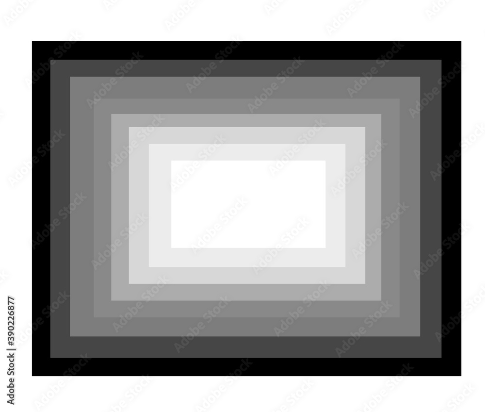 Drawing geometric square on the white background Drawing geometric square on the white background